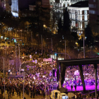 Imagen de la gran manifestación que ayer congregó a miles de personas en las calles de Madrid. J. J. GUILLÉN