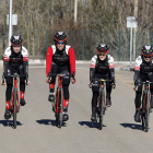 Seis de las ciclistas que conforman el proyecto del Eneicat en el pelotón ciclista profesional. MARCIANO PÉREZ