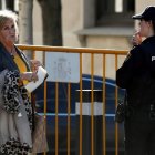 La expresidenta del Parlament, De Gispert, el día que declaró como testigo en el Supremo. MARISCAL