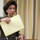 La presidenta del Tribunal de Cuentas, María José de la Fuente, durante una comparecencia en la comisión del Congreso.