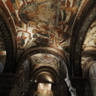 Detalle de las pinturas románicas del Panteón Real de San Isidoro. RAMIRO