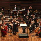 La Sinfónica de León Odón Alonso en el último concierto que ofreció en Navidades en el Auditorio, donde vuelve el domingo.