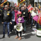 Ambiente festivo en la manifestación del 1 de Mayo en Barcelona del año pasado.