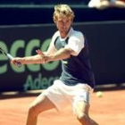 El tenista español Juan Carlos Ferrero se entrena para la Copa Davis en vísperas de su inicio