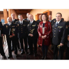 Los comisarios de Castilla y León se reunieron ayer en el Castillo de Ponferrada, donde fueron recibidor por la alcaldesa. L. DE LA MATA