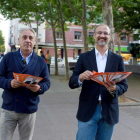 Jesús Presencio y Luis Fuentes, juntos la pasada campaña electoral por las calles de Valladolid.
