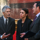 El ministro del Interior, Fernando Grande-Marlaska, la ministra de Igualdad, Irene Montero y el fiscal general del Estado, Álvaro García Ortiz. FERNANDO VILLAR / EFE