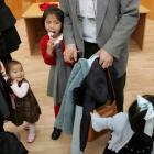 Reunión de familias leonesas que tienen niños chinos adoptados, en una imagen de archivo.