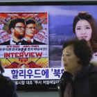 Los informativos de Corea del Sur anuncian el conflicto causado por la película "La entrevista".
