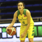 Ángela Salvadores en uno de los partidos de Euroliga que ha disputado el Sopron esta temporada. FTOH