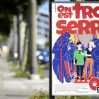 Cartel electoral en Lausana contra la libre circulación. LAURENT GILLIERON
