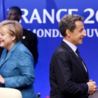 Merkel y Sarkozy, durante una sesión sobre Internet celebrada en el marco de la cumbre del G8.