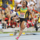 La pequeña Shelly-Ann Fraser-Pryce de 152 centímetros de estatura vuelve por sus fueros con 34 años. ROBERT GHEMENT