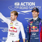 FÓRMULA 1: Sebastian Vettel y Mark Webber.