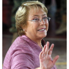 La candidata de la Nueva Mayoría, Michelle Bachelet.