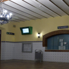 El vestíbulo de la estación de Sahagún mostraba ayer este aspecto. ACACIO