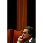 Mas durante su comparecencia de ayer. ALBERTO ESTÉVEZ