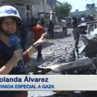 La periodista Yolanda Álvarez ha recuperado una imagen suya del 2014 en Gaza para celebrar el Día Mundial de la Libertad de Prensa.