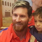 Leo Messi ha podido hacer realidad el sueño de un pequeño niño que soñaba en ser como él.