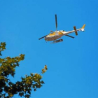 Uno de los viajes del helicóptero usado el 15 de junio del 2011 para llevar a políticos al Parlament rodeado por los indignados.