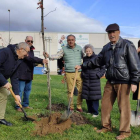 Plantado de árboles por la Asociación de Parkinson de Astorga. DL