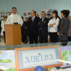 Palazuelo y la presidenta de Adelba, Charo Martínez, en el centro.