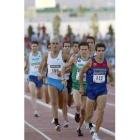 Gallardo, en un momento en el que lideró la carrera del domingo