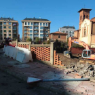 Vista del inicio de las obras de la Plaza de Juan de Austria para la integración de Feve.