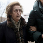 La expresidenta del Rayo Vallecano Teresa Rivera a su llegada a la Audiencia Provincial de Madrid.