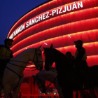 El Sánchez Pizjuán, de noche.