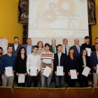 Los premiados, ayer en la entrega. SECUNDINO PÉREZ