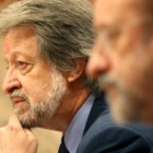Antonio Cabado y Javier León de la Riva, en la presentación del proyecto de modificación del PGOU