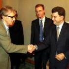 La semana pasada Woody Allen recibió en Oviedo a una delegación universitaria y también al alcalde