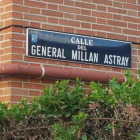 Placa de la calle Millán Astray