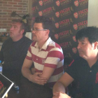 Blanco, González y Mateos en la presentación del campus.