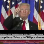 Trump se encara con Jim Acosta de la CNN en su primera rueda de prensa en seis meses.