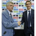 Villar y Lopetegui, durante la presentación del técnico como seleccionador español. JUANJO MARTÍN