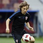 Luka Modric es el pilar sobre el que se apoya la selección de Croacia. ALBERTO ESTÉVEZ