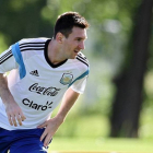 Messi, durante un entrenamiento, el pasado 5 de diciembre en Buenos Aires.