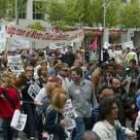 Los bañezanos y todo León se movilizaron en Valladolid para exigir la construcción del trazado