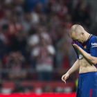Iniesta, en la final de la Copa del Rey.