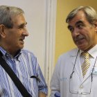 Pedro Antonio Pérez y el director médico del 12 de Octubre.