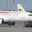 Avión de Iberia Express, en Barajas.