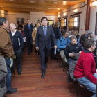 Diego (de pie, en el centro), ayer en Arévalo. SANCHIDRIÁN / EFE