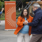 Gemma Villarroel con Justo Fernández en el baile vermú organizado en La Condesa. FERNANDO OTERO