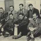 Grupo poético de los 50 homenajeando a Machado en Collioure