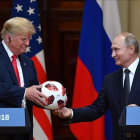 Trump y Putin, ayer en Hensilki