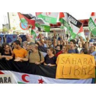 Los catorce españoles participantes en la manifestación del sábado, a su llegada a Gran Canaria.