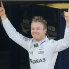 Nico Rosberg celebra su victoria en el Gran Premio de Rusia, en el circuito de Sochi.
