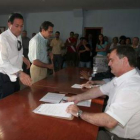 Del Valle y Canedo, presentando su candidatura.